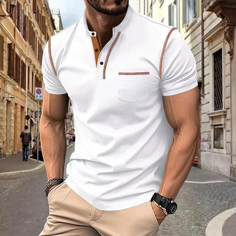 Short-sleeved Polo Shirt Summer Casual Quick-dry Tops Men Clothing