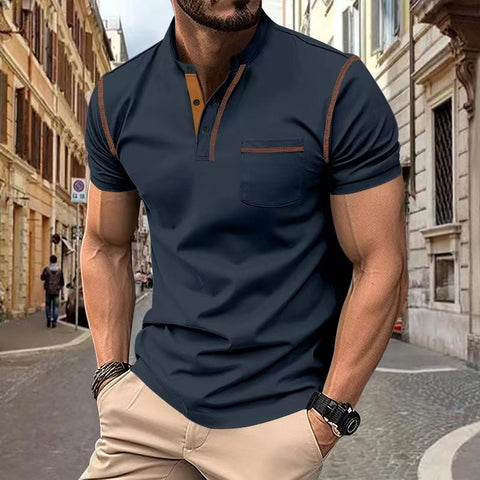 Short-sleeved Polo Shirt Summer Casual Quick-dry Tops Men Clothing